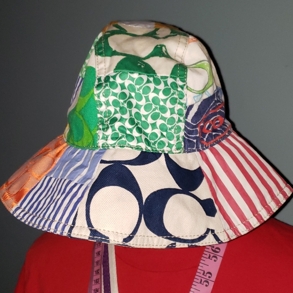 Coach Story Patch Bucket Patchwork Hat - image 1